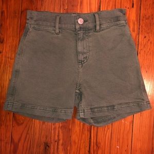 Lou & Grey Green Denim Shorts